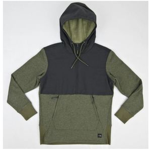 Women's The North Face Tech Sherpa Pullover Burnt Olive Green